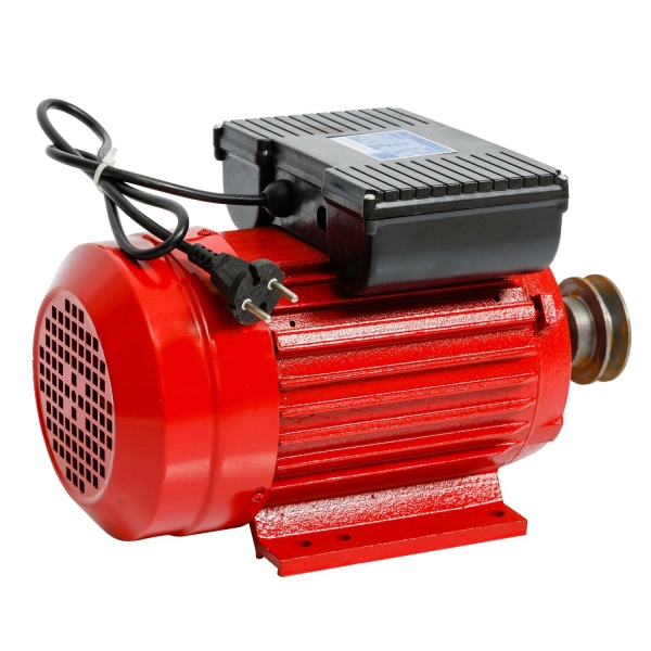 Motor electric monofazat, Heber ,1.5 kw 1500 rpm,  carcasa din fonta, fulie inclusa [3]
