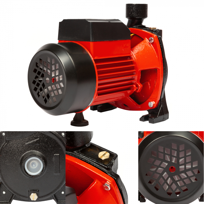 Pompa apa de suprafata, centrifugala, Heber®, CPM130, 500W, 2900rpm, inaltime de refulare 20 m, debit 80 l/minut [8]