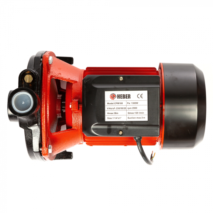 Pompa apa de suprafata, CPM 180, Heber® 1.1 KW, 120L/minut, racord 1", inaltime refulare 40 m [9]