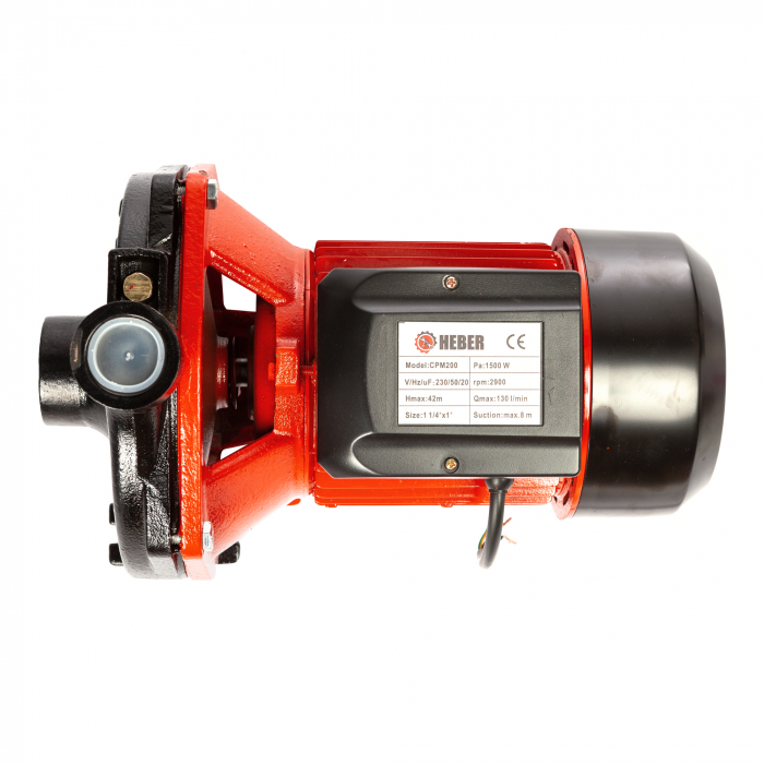 Pompa apa de suprafata, CPM 200, Heber® 1500 W, 130L/minut, racord 1", inaltime refulare 42 m [9]