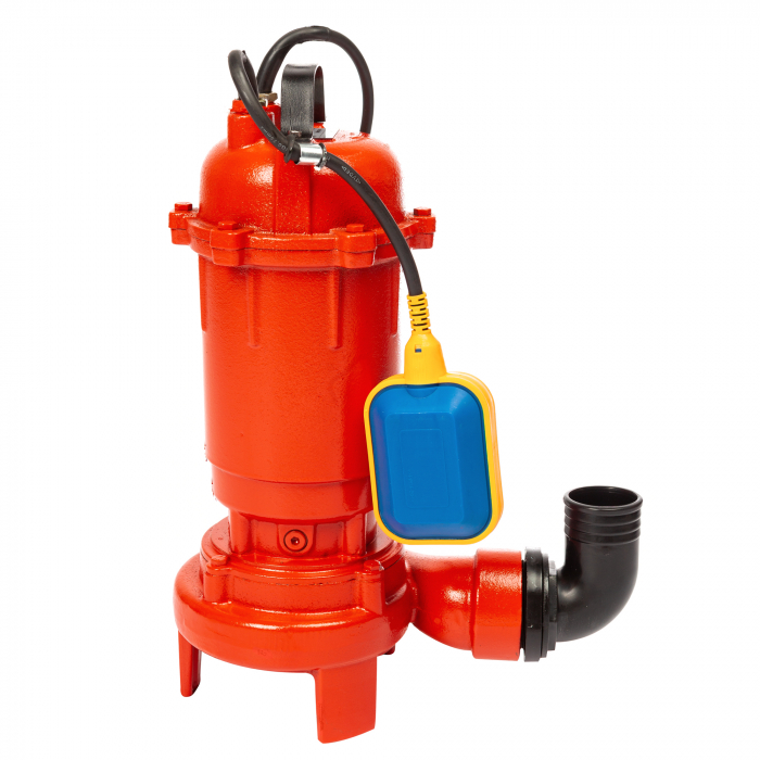 Pompa apa murdara cu tocator, Heber® WQCD10-10-0.75F, 750W, debit 80m3/h, H refulare 10m, submersibila [3]