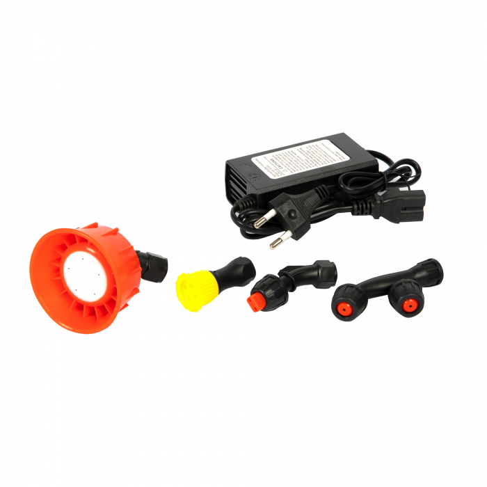 Pompa de stropit electrica , HEBER, 12 L, acumulator, regulator presiune,5 duze incluse [12]