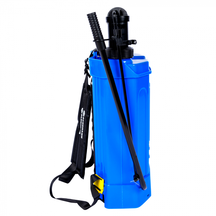 Pompa de stropit electrica + manuala 2 in 1, Schumann®, 16 L, acumulator, 6 BAR, regulator, 5 duze de stropire incluse [9]