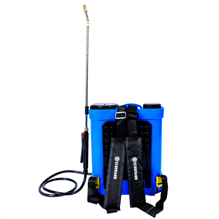 Pompa de stropit electrica, Schumann®, 12 L, acumulator, 6 BAR, regulator, 5 duze de stropire incluse [4]