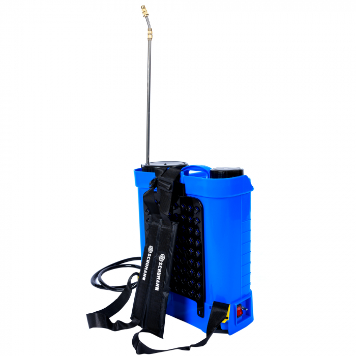 Pompa de stropit electrica, Schumann®, 12 L, acumulator, 6 BAR, regulator, 5 duze de stropire incluse [13]