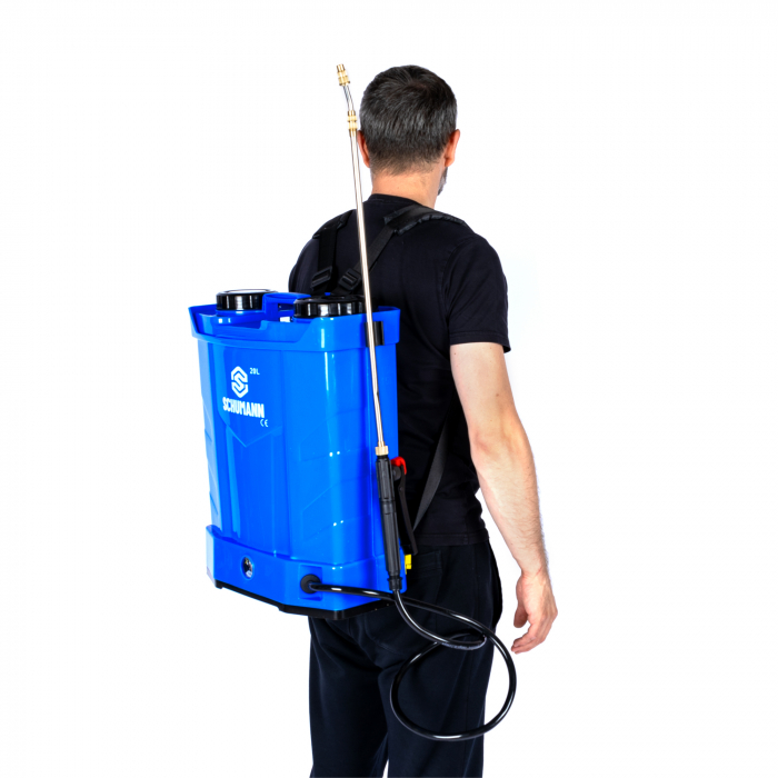 Pompa de stropit electrica, Schumann®, 20 L, acumulator, 6 BAR, regulator, 5 duze de stropire incluse [9]