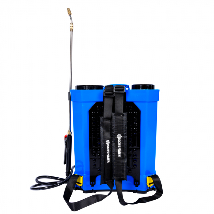 Pompa de stropit electrica, Schumann®, 20 L, acumulator, 6 BAR, regulator, 5 duze de stropire incluse [5]
