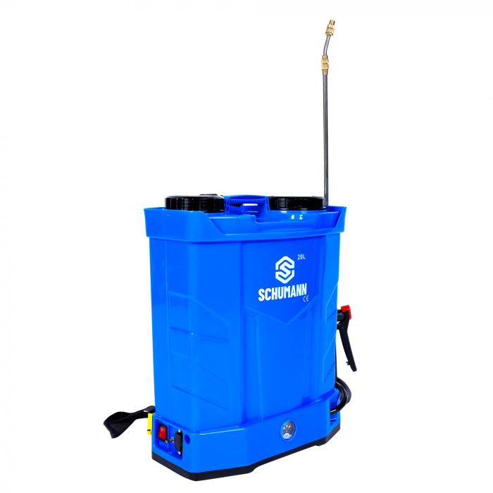 Pompa de stropit electrica, Schumann®, 20 L, acumulator, 6 BAR, regulator, 5 duze de stropire incluse [6]