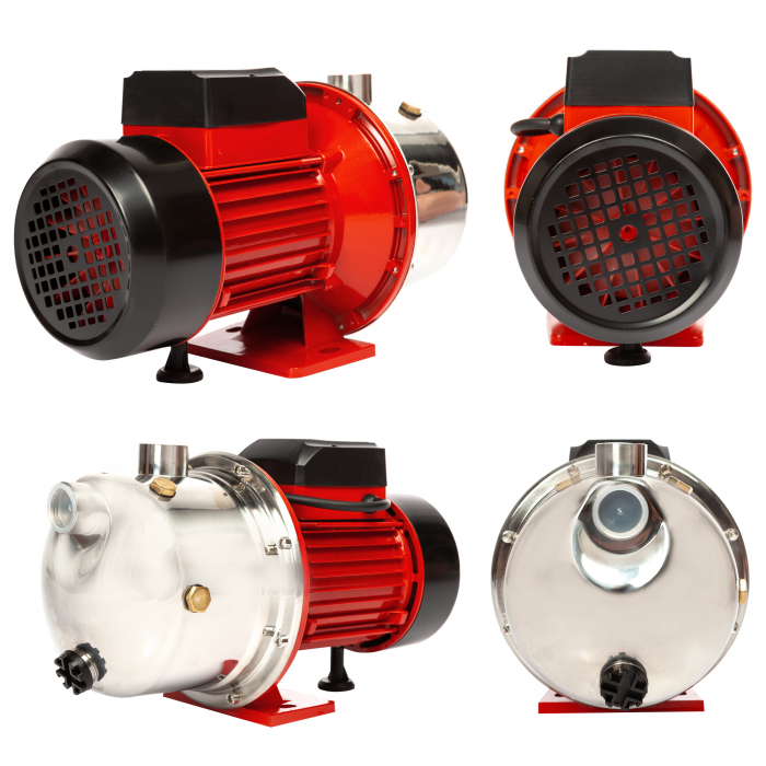 Pompa de suprafata din inox si fonta, Heber®, Heber JS100, putere 1100W, debit 50l/min, H refulare 45m [9]