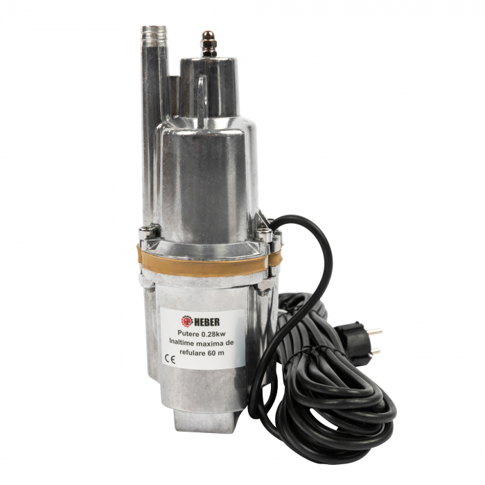 Pompa submersibila cu vibratii pentru apa curata Heber®, 280 W, 3/4" racordare, 18 l/min debit maxim, 6 m adancime absorbtie, 60 m inaltime refulare [3]