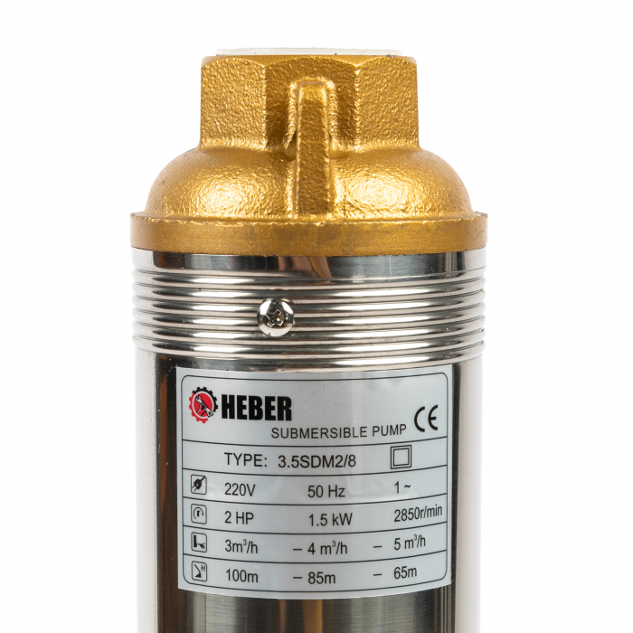 Pompa submersibila multietajata, Heber® 3.5SDM 2/8, 1500W, cu 8 turbine, cablu de alimentare 15 metri [3]