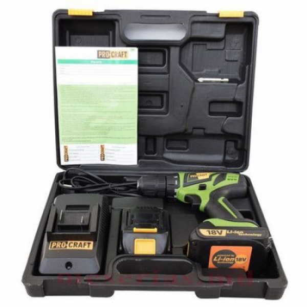 Surubelnita electrica fara fir PROCRAFT PA18PRO 2 acumulatori 18V [2]