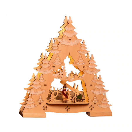 Decor pentru masă cu LED, brad, 3V [2]