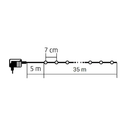 Ghirlanda cu LED-uri, 500 LED color, lumina statica, pentru exterior [2]