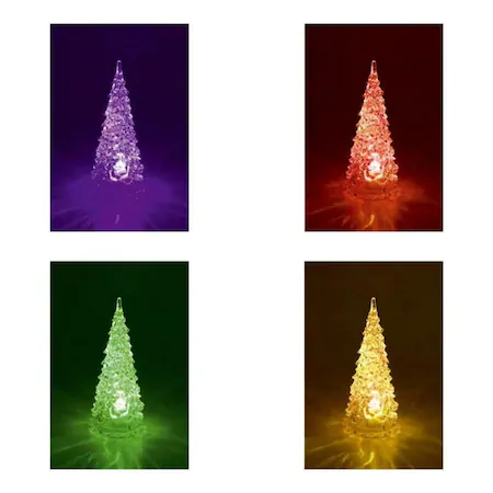 Decor de masa cu LED-uri, brad [2]