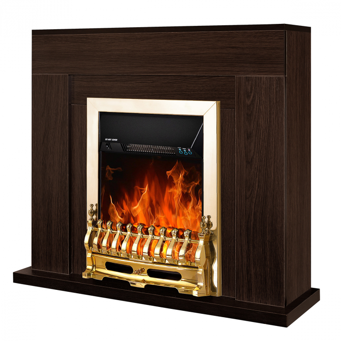 Semineu electric Agnes Wenge & Galileo gold, Dimensiuni (I*L*A) :850*880*300 mm, Efect 3D, Telecomanda [2]