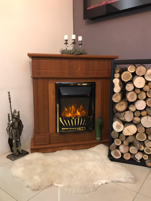 Semineu electric  Ambasador maro & Meridian, Dimensiuni (IxLxA) 978x1048x300 mm, Termostat ajustabil, Efect 3D, Telecomanda [2]