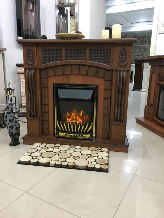 Semineu electric Amsterdam & Meridian, Dimensiuni (I*L*A) :1100*1150*300 mm, Telecomanda, 2 trepte de putere, Efect 3D [3]