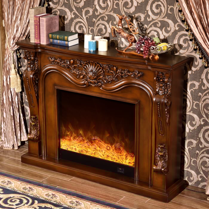 Semineu electric Avignon Wenghe , Dimensiuni (IxLxA)1200*1600*330 mm  mm , Efect 3D, Telecomanda, 1500 W [5]