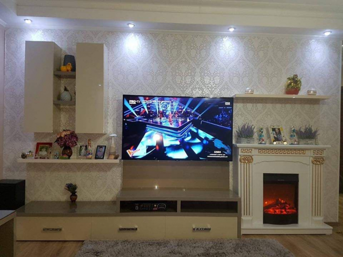 Semineu electric Calisto & Corsica, Dimensiuni (I*L*A) :1000*1100*330 mm, Telecomanda, efect 3D, 2 trepte de putere [3]