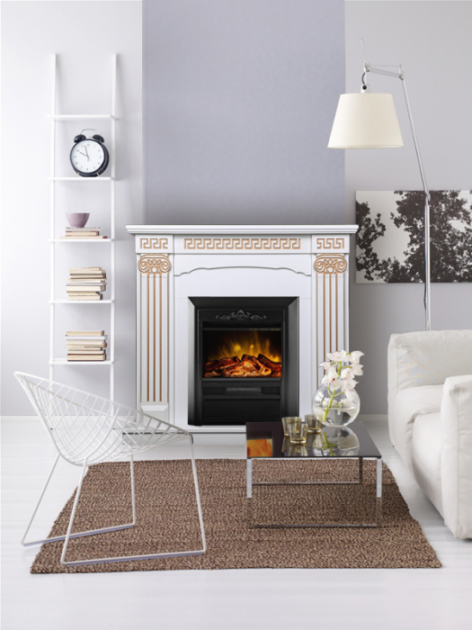 Semineu electric Calisto & Cristina, Dimensiuni (I*L*A) :1000*1100*330 mm, Efect 3D, Telecomanda, 2 trepte de putere [3]