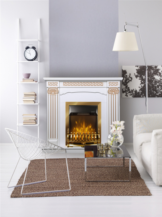 Semineu electric Calisto & Galileo gold, Dimensiuni (I*L*A) :1000*1100*330 mm, Putere 2000W, Efect 3D, Telecomanda [3]