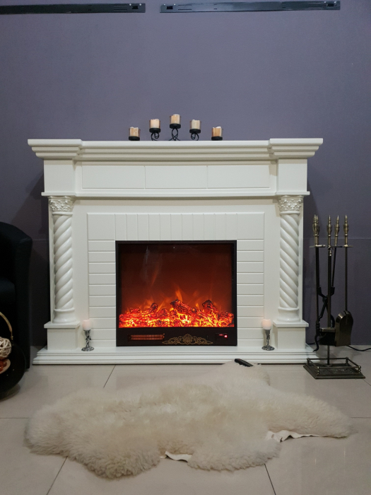 Semineu electric Frankfurt, Dimensiuni (IxLxA) 1160x1500x330 mm, Termostat, Efect 3D, 1500 W [2]