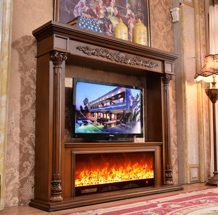 Semineu electric Fusion, Dimensiuni (IxLxA) 1660*1800*380 mm, Telecomanda, Efect 3D [4]