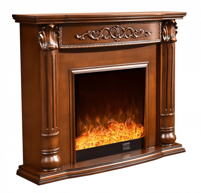 Semineu electric Premium KALIPSO, maro, 1500 W, (I*L*A) :1020*1200*330 mm, efect 3D, telecomanda [6]