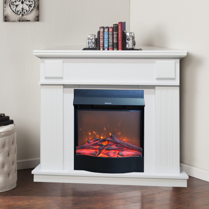 Semineu electric Marina de colt alb & Corsica [3]