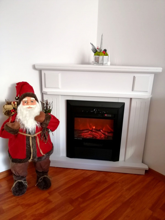 Semineu electric Marina de colt alb & Cristina, 2000 W [4]