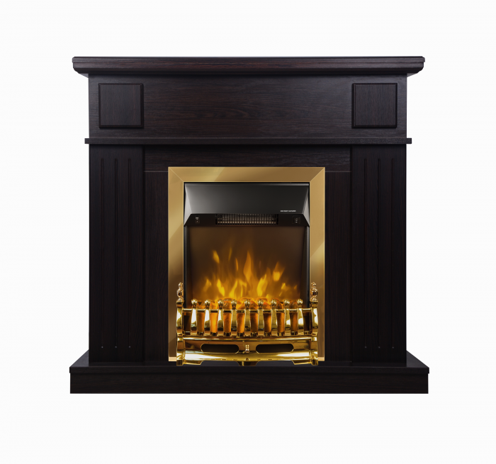 Semineu electric Marina Wenge & Galileo Gold, Dimensiuni (I*L*A) :978*1048*300 mm, Telecomanda, 2 trepte de putere [2]