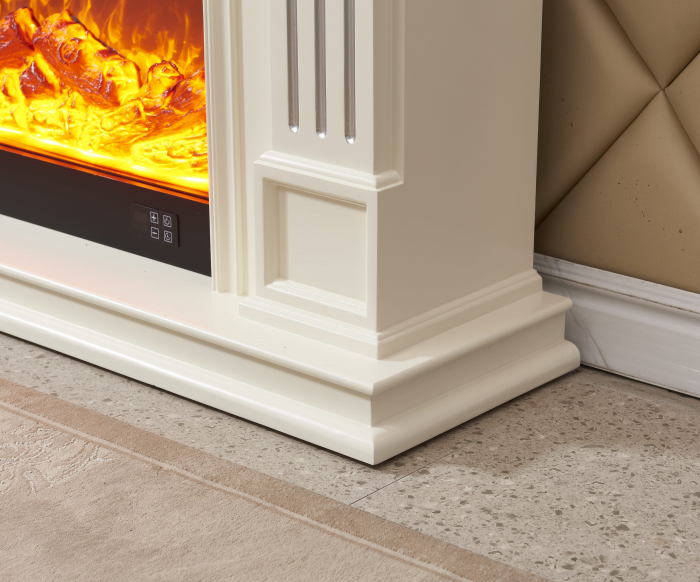Semineu electric Premium MARSEILLES mini alb, 1500 W, (IxLxA): 1020*1200*330 mm, efect 3D, telecomanda [8]