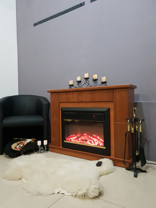 Semineu electric Maxim maro & Mars, Dimensiuni (I*L*A) :826*1076*300 mm, Telecomanda, Efect 3D [3]