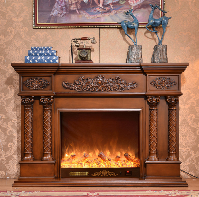 Semineu electric Montecarlo maro, Dimensiuni (IxLxA) 1260x1800x380 mm, Telecomanda, Efect 3D [2]