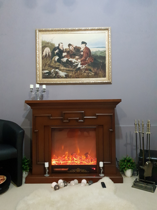 Semineu electric Morfei maro, Dimensiuni (IxLxA) 1020x1200x330 mm, Termostat, Efect 3D [4]