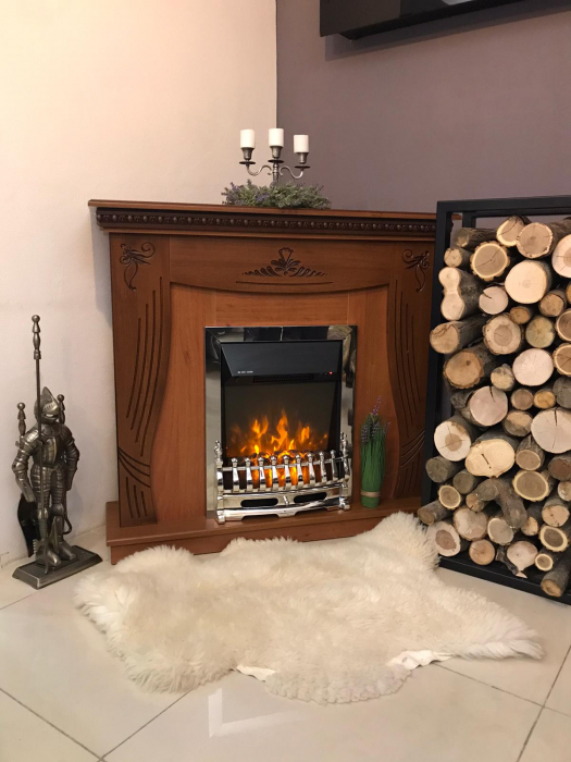 Semineu electric Napoli & Galileo silver, Dimensiuni (I*L*A) :1016*1100*300 mm, Putere 2000W, Telecomanda [3]