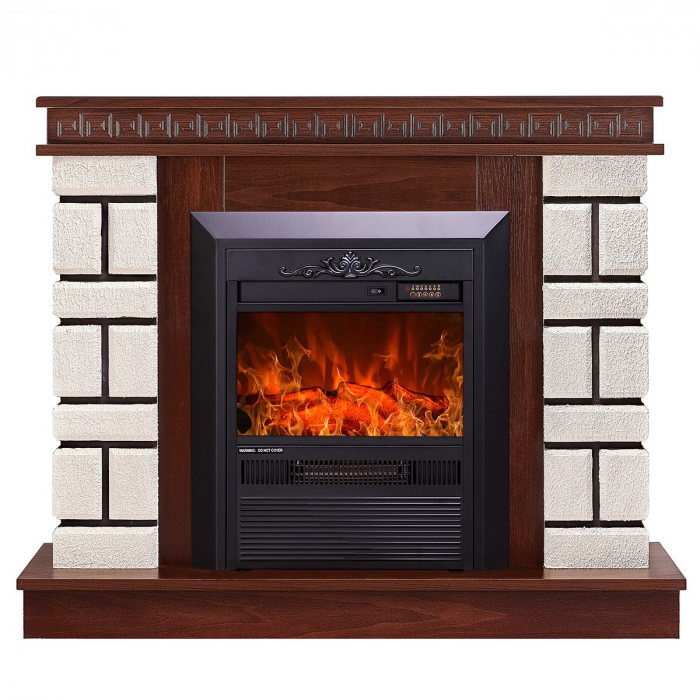 Semineu electric Nazarii mini & Cristina, Dimensiuni (I*L*A) 860*1080*245 mm, 2000W, Efect 3D, 2 trepte de putere [2]