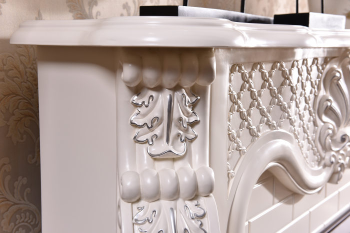 Semineu electric Premium PERLA maxi alb, 1500 W, (I*L*A) :1160*1500*330 mm, efect 3D, telecomanda [4]