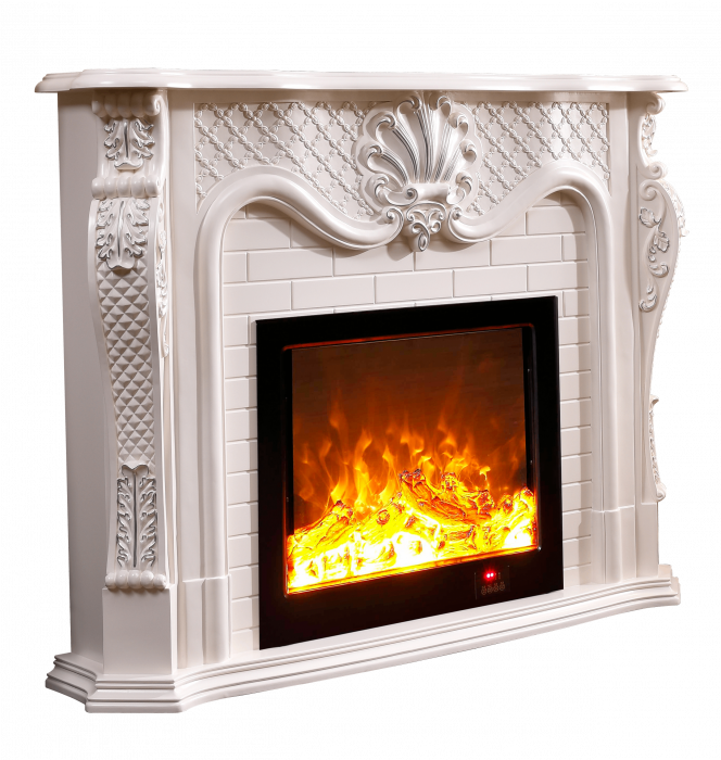 Semineu electric Premium PERLA maxi alb, 1500 W, (I*L*A) :1160*1500*330 mm, efect 3D, telecomanda [6]