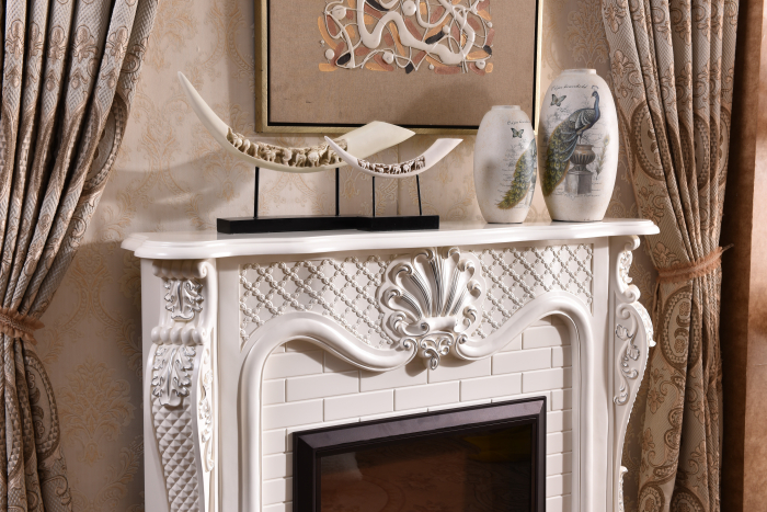 Semineu electric Premium PERLA maxi alb, 1500 W, (I*L*A) :1160*1500*330 mm, efect 3D, telecomanda [3]