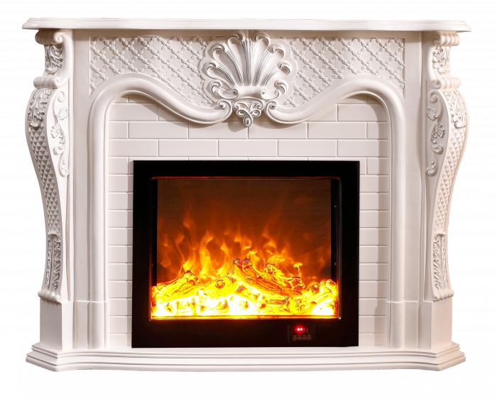 Semineu electric Premium PERLA maxi alb, 1500 W, (I*L*A) :1160*1500*330 mm, efect 3D, telecomanda [5]