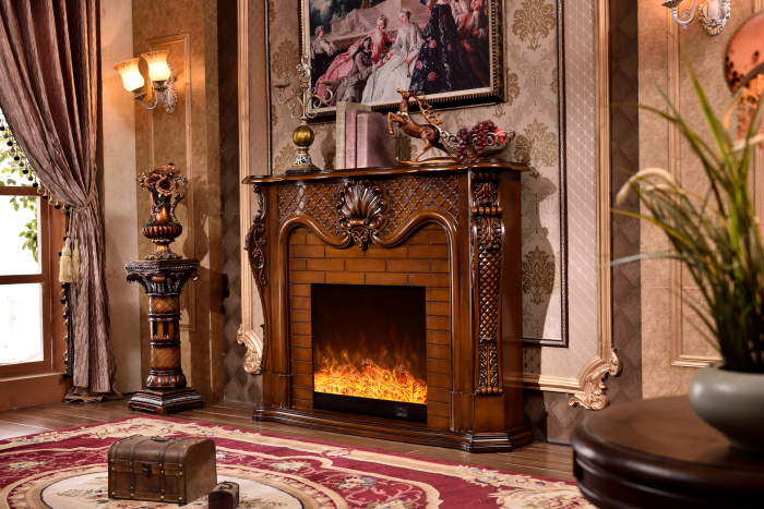 Semineu electric Premium PERLA maxi maro, 1500 W, (I*L*A) :1160*1500*330 mm, efect 3D, telecomanda [2]