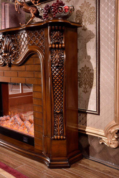 Semineu electric Premium PERLA mini maro, 1500 W, (LxAxI): 1200*330*1020 mm, efect 3D, telecomanda [4]