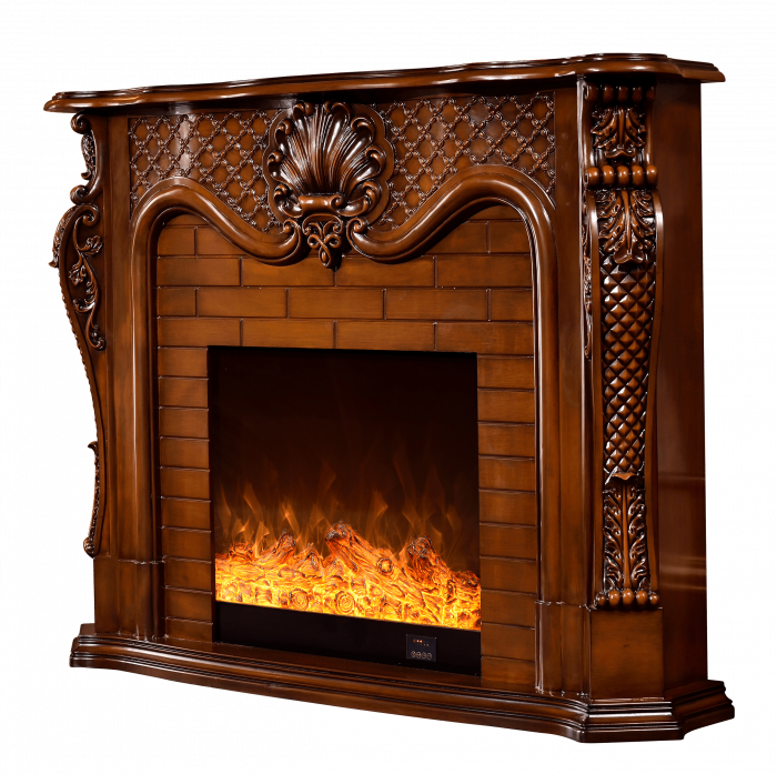 Semineu electric Premium PERLA mini maro, 1500 W, (LxAxI): 1200*330*1020 mm, efect 3D, telecomanda [9]