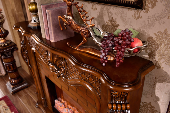 Semineu electric Premium PERLA mini maro, 1500 W, (LxAxI): 1200*330*1020 mm, efect 3D, telecomanda [5]