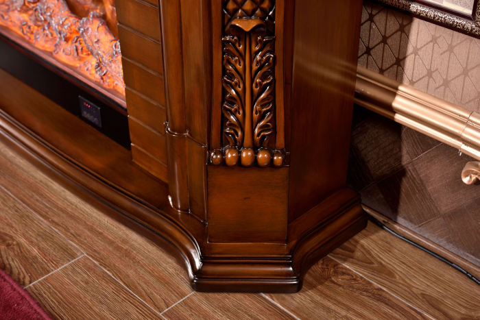 Semineu electric Premium PERLA mini maro, 1500 W, (LxAxI): 1200*330*1020 mm, efect 3D, telecomanda [7]