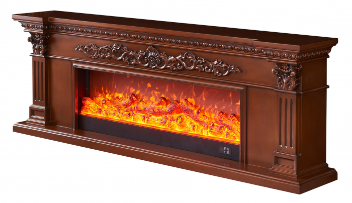 Semineu electric Premium POSEIDON, maro, 1500 W, (IxLxA) 700x2000x330 mm, efect 3D, telecomanda [12]