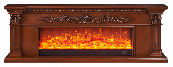 Semineu electric Premium POSEIDON, maro, 1500 W, (IxLxA) 700x2000x330 mm, efect 3D, telecomanda [11]