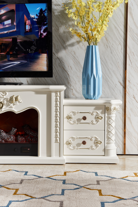 Semineu electric Premium AGAPIS, alb, 1500 W, (Î*L*A) 600x2050x380 mm, efect 3D, telecomanda [6]